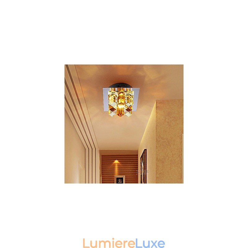 Lampe en cristal SMD CreativeTube 12 x 4,5 cm, spot absorbant la lumière du dôme
