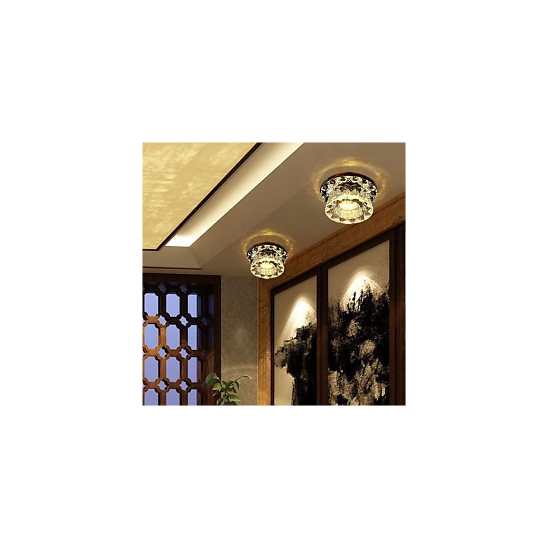 Moderne Contemporain Cristal Autres Cristal Plafonnier