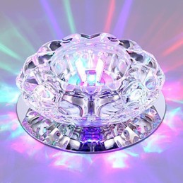 Plafonnier en cristal, spot SMD 3 W, lampe créative, absorbe la lumière du dôme