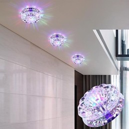Plafonnier en cristal, spot SMD 3 W, lampe créative, absorbe la lumière du dôme