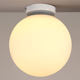 Plafonnier en verre blanc de style contemporain et contracté