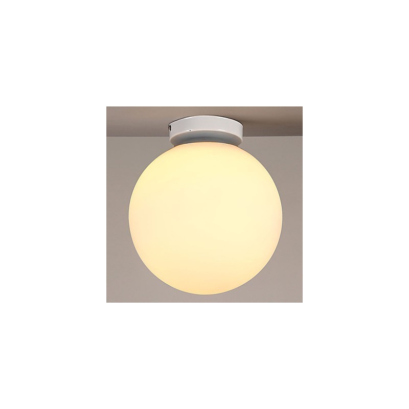 Plafonnier en verre blanc de style contemporain et contracté