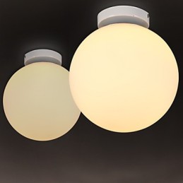Plafonnier en verre blanc de style contemporain et contracté