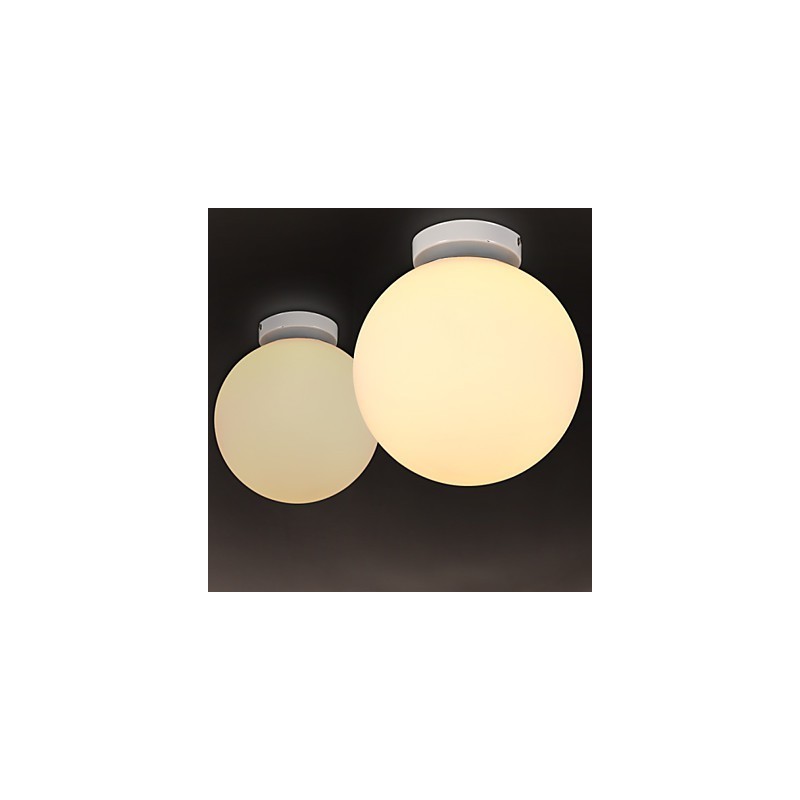 Plafonnier en verre blanc de style contemporain et contracté