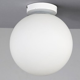 Plafonnier en verre blanc de style contemporain et contracté