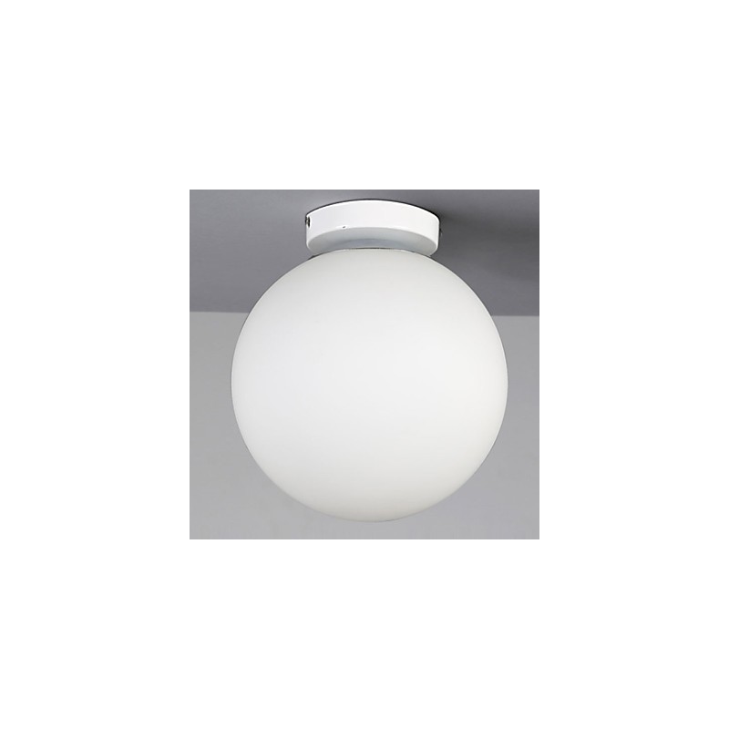 Plafonnier en verre blanc de style contemporain et contracté