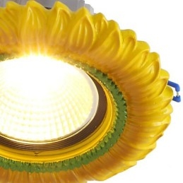 Plafonnier européen 1 Watt, diamètre du trou de lampe 6 7 cm, style rétro méditerranéen
