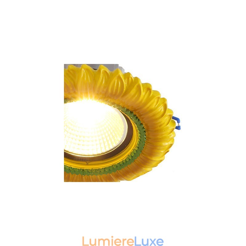 Plafonnier européen 1 Watt, diamètre du trou de lampe 6 7 cm, style rétro méditerranéen