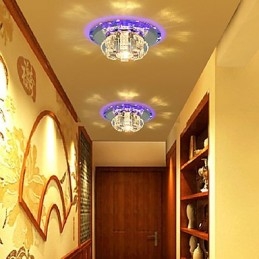 Plafonnier en cristal électroplaqué contemporain moderne