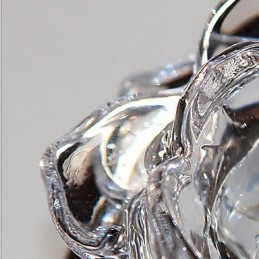 Plafonnier en métal galvanisé de style mini cristal contemporain moderne