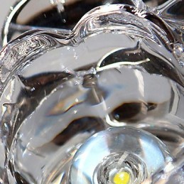 Plafonnier en métal galvanisé de style mini cristal contemporain moderne