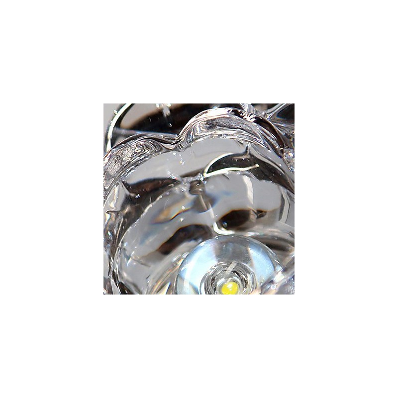 Plafonnier en métal galvanisé de style mini cristal contemporain moderne