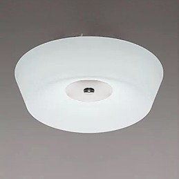 Plafonnier moderne contemporain en métal chromé de 77 W