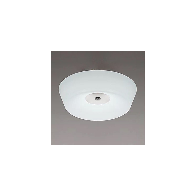 Plafonnier moderne contemporain en métal chromé de 77 W