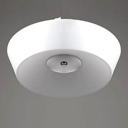 Plafonnier moderne contemporain en métal chromé de 77 W