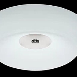 Plafonnier moderne contemporain en métal chromé de 77 W