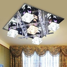 Plafonnier en cristal contemporain moderne