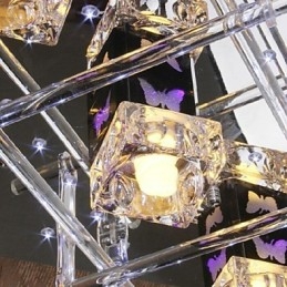 Plafonnier en cristal contemporain moderne