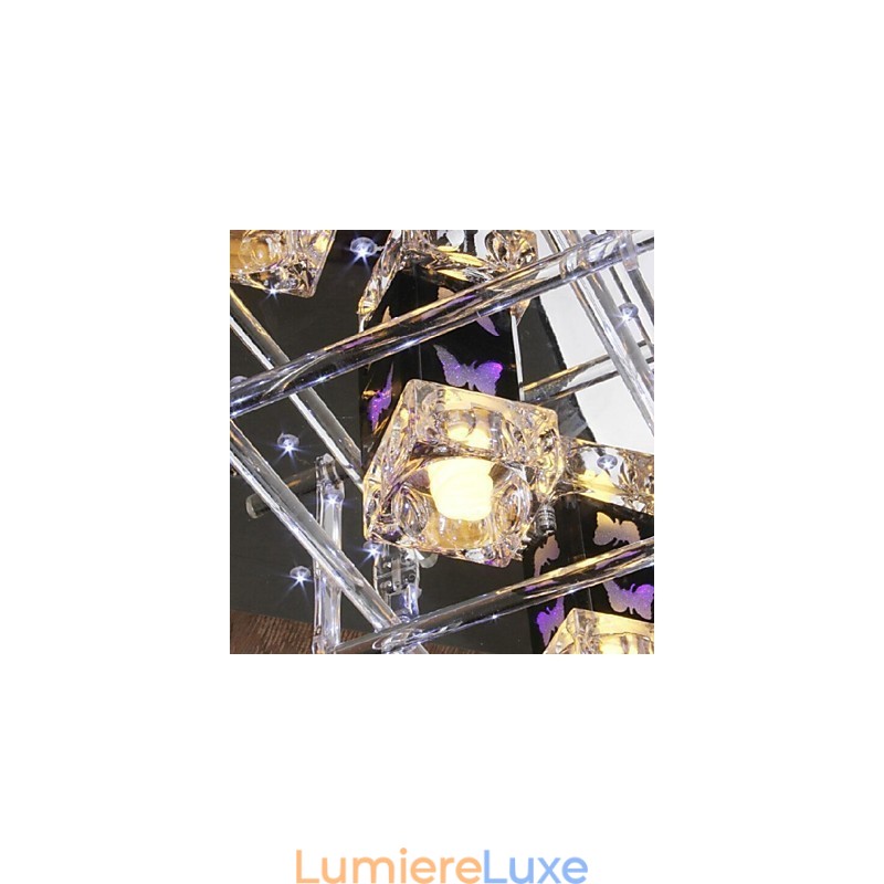 Plafonnier en cristal contemporain moderne