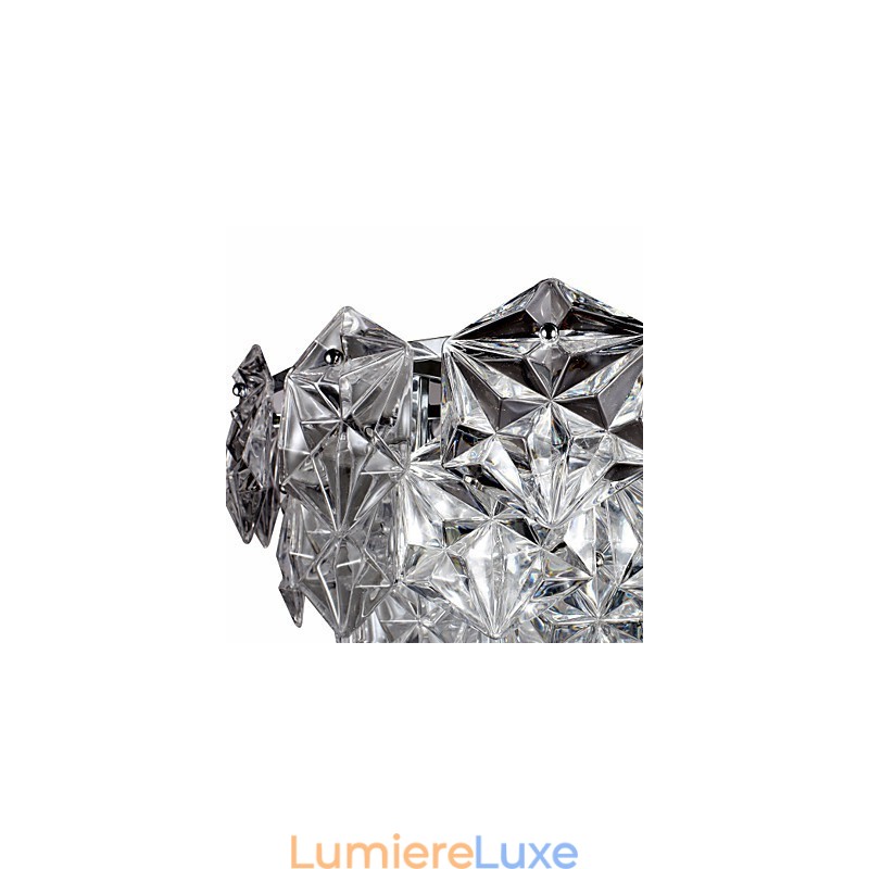 Lustre en cristal contemporain moderne, autres lustres en cristal, luminaires suspendus, montage encastré