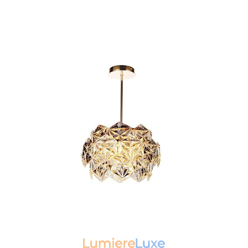 Lustre en cristal contemporain moderne, autres lustres en cristal, luminaires suspendus, montage encastré
