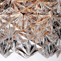 Lustre en cristal contemporain moderne, autres lustres en cristal, luminaires suspendus, montage encastré