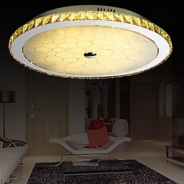 Plafonnier en cristal et métal contemporain moderne