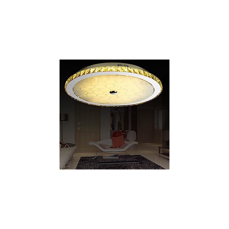 Plafonnier en cristal et métal contemporain moderne