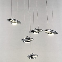 Plafonnier en métal moderne, contemporain, traditionnel et classique, 4 W