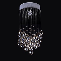 1 lampe lustre en cristal K9 à lumière claire