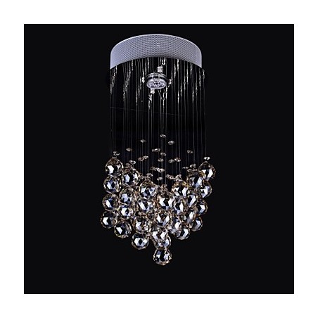 1 lampe lustre en cristal K9 à lumière claire 1 lampe lustre en cristal K9 à lumière claire