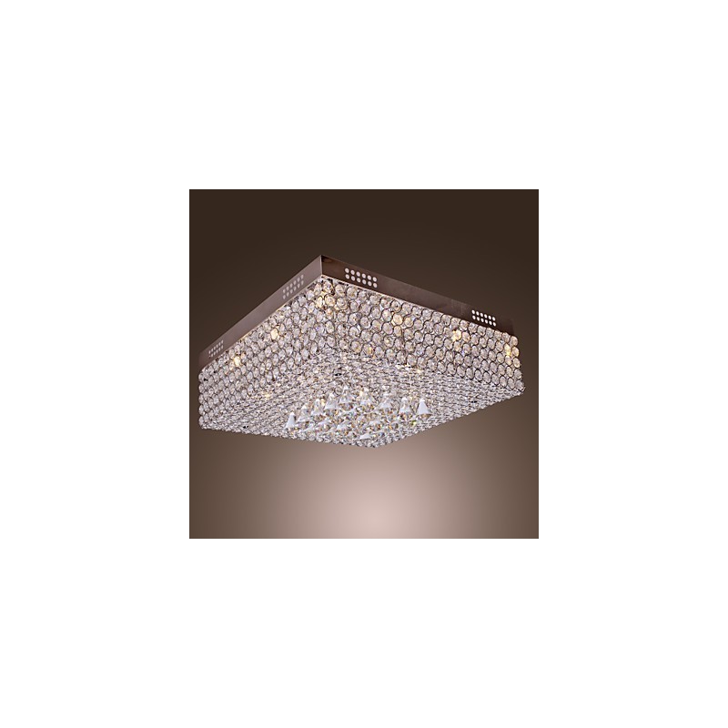 Plafonnier en perles de cristal avec 45 perles colorées