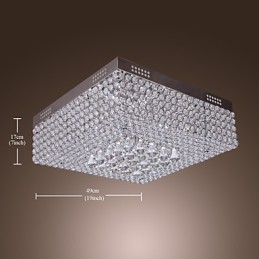 Plafonnier en perles de cristal avec 45 perles colorées