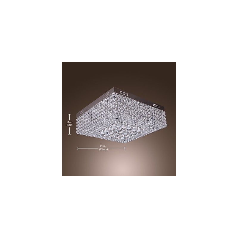 Plafonnier en perles de cristal avec 45 perles colorées