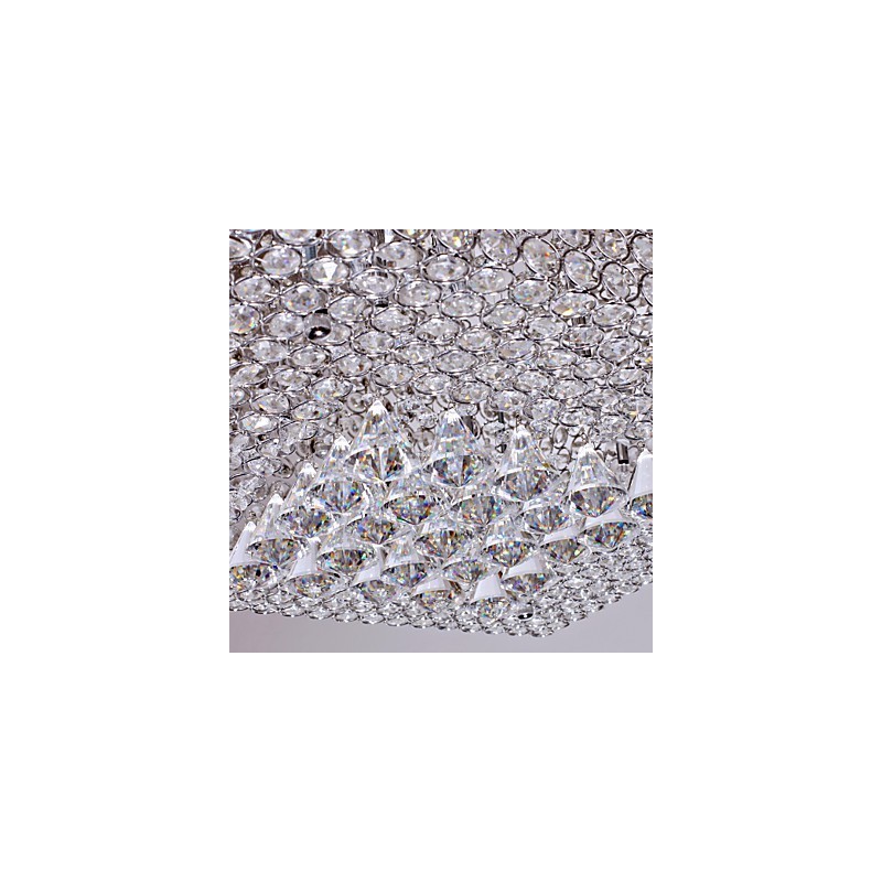 Plafonnier en perles de cristal avec 45 perles colorées