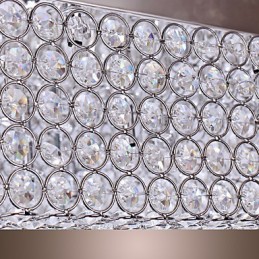 Plafonnier en perles de cristal avec 45 perles colorées