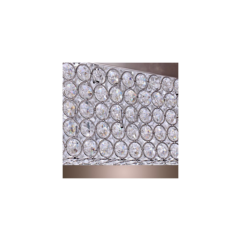 Plafonnier en perles de cristal avec 45 perles colorées