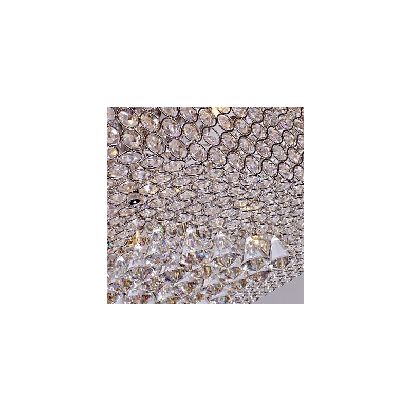 Plafonnier en perles de cristal avec 45 perles colorées