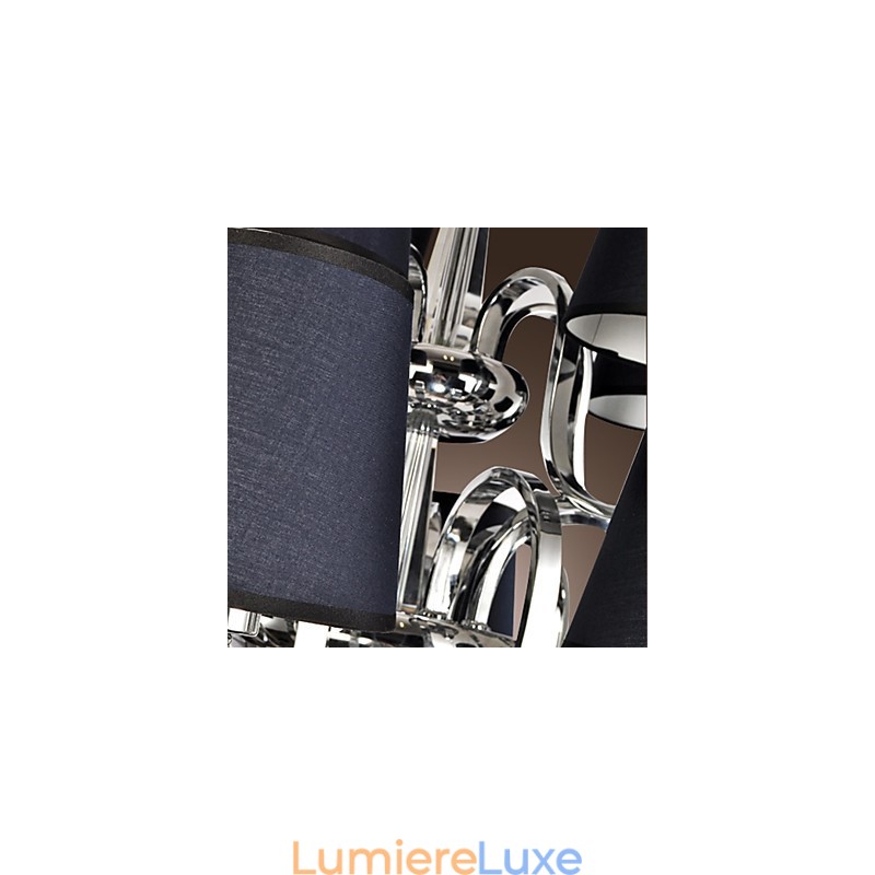 Lustre en métal chromé moderne, contemporain, traditionnel, classique, rustique, style lodge, vintage, style country island