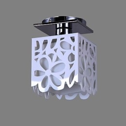 Plafonnier galvanisé de style mini-chalet rustique