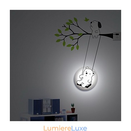 Applique murale 3D en plastique résistant aux hautes températures Little Bear Applique murale 3D en plastique résistant aux hautes températures Little Bear