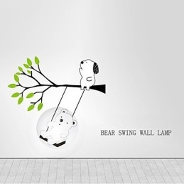 Applique murale 3D en plastique résistant aux hautes températures Little Bear