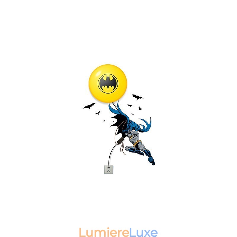 Lampe murale créative à monter soi-même, style Batman, petite veilleuse