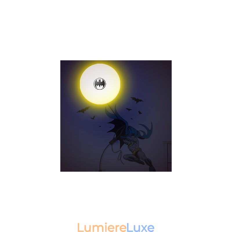 Lampe murale créative à monter soi-même, style Batman, petite veilleuse