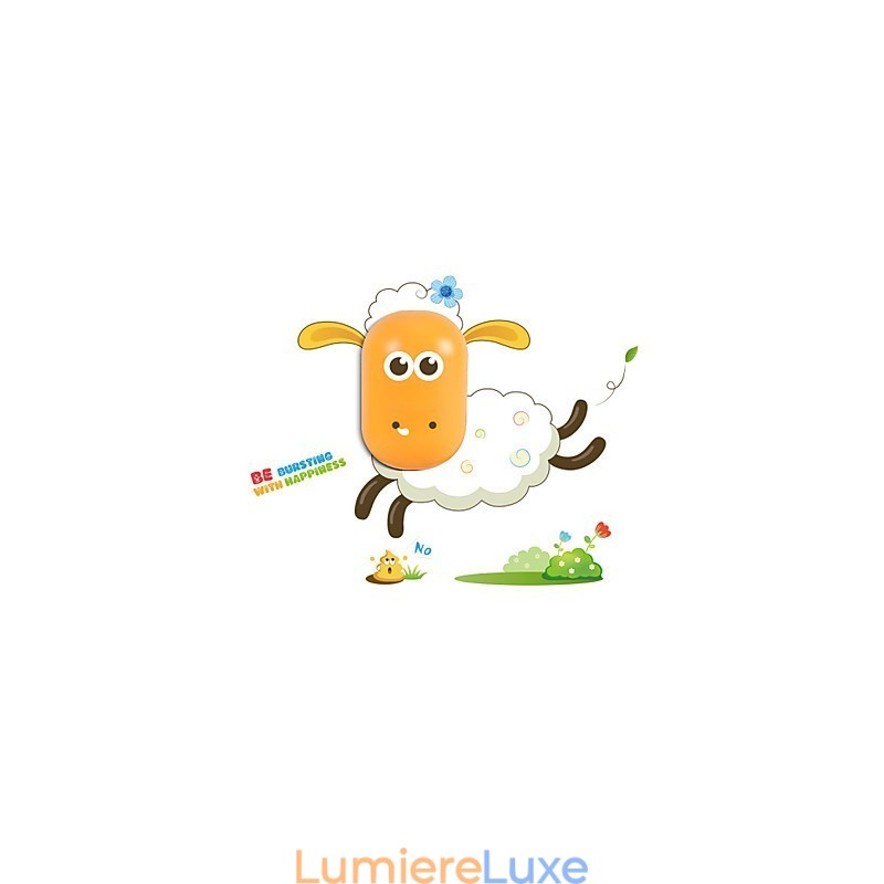 9*6* Amusant à jouer avec l'esprit créatif Contrôle intelligent de la lumière Petite veilleuse Lampe murale pour enfants Lumières