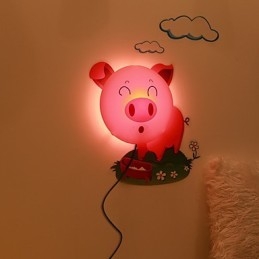 Lampe murale en plastique résistant aux hautes températures et amovible à 10 °C, idéale pour les murs en papier 3D créatifs