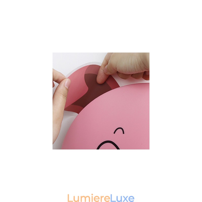 Lampe murale en plastique résistant aux hautes températures et amovible à 10 °C, idéale pour les murs en papier 3D créatifs