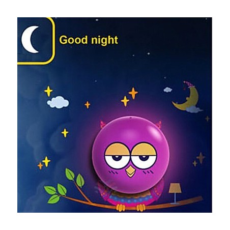 Applique murale hibou à commande lumineuse, ampoule, lampe murale contemporaine créative en papier peint 3D Applique murale hibou à commande lumineuse, ampoule, lampe murale contemporaine créative en papier peint 3D
