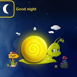 Lampe murale 3D en plastique résistant aux hautes températures et amovible à 10 °C