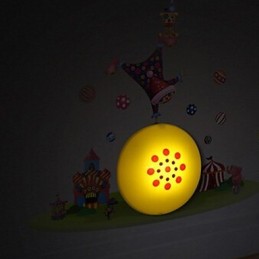 Lampe murale en plastique résistant aux hautes températures et amovible à 10 °C, motif clown, papier peint 3D créatif